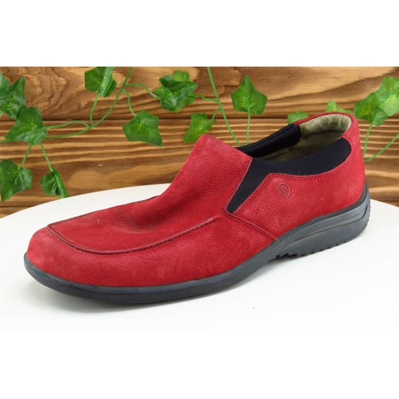 Merrell Size 7.5 M‎ Red Loafer Shoes Leather Women - Picture 1 of 8